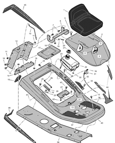 Part Location Diagram of F-020604L Briggs and Stratton Book, Instruction